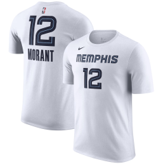 Tričko NBA Memphis Grizzlies Ja Morant #12 Association Player Name & Number Nike White