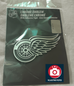 Chromová nálepka na auto NHL Detroit Red Wings WinCraft Brand