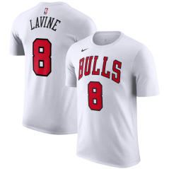 Tričko NBA Chicago Bulls Zach Lavine #8 Association Player Name & Number Nike White