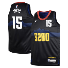 Dětský dres NBA Denver Nuggets Nikola Jokić City Edition Swingman Jersey Nike Black