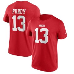 Tričko NFL San Francisco 49ers Brock Purdy #13 Player Name & Number Fanatics Branded Red