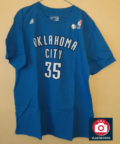Tričko NBA Kevin Durant Oklahoma City Thunder Adidas - Blue