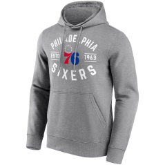 Mikina s kapucí NBA Philadelphia 76ers True Classic Graphic Fanatics Branded Gray