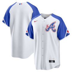 Dres MLB Atlanta Braves City Connect Replica Jersey Nike - White