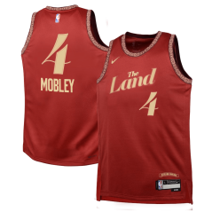 Dětský dres NBA Cleveland Cavaliers Evan Mobley City Edition Swingman Jersey Nike Wine