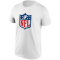 Tričko NFL Shield Secondary Colour Logo Fanatics Branded White