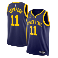 Dres NBA Golden State Warriors Klay Thompson Statement Edition Swingman Jersey Jordan Loyal Blue