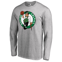 Tričko s dlouhým rukávem NBA Boston Celtics Primary Logo Fanatics Branded Heather Gray