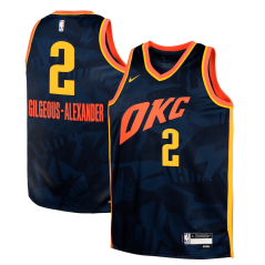 Dětský dres NBA Oklahoma City Thunder Shai Gilgeous-Alexander City Edition Swingman Jersey Nike Navy