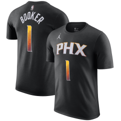 Tričko NBA Phoenix Suns Devin Booker #1 Statement Player Name & Number Jordan Black