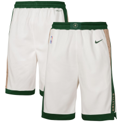 Dětské basketbalové trenýrky NBA Boston Celtics City Edition Swingman Nike White