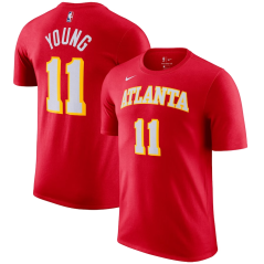 Tričko NBA Atlanta Hawks Trae Young #11 Icon Player Name & Number Nike Red