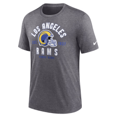 Tričko NFL Los Angeles Rams Triblend Helmet Nike Gray