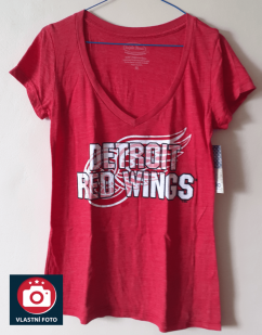 Dámské tričko NHL Detroit Red Wings Vintage Majestic - Red