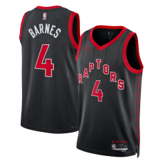 Dres NBA Toronto Raptors Scottie Barnes Statement Edition Swingman Jersey Jordan Black