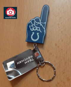 Přívěšek NFL Indianapolis Colts Foam Finger FOCO Brand