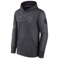 Mikina s kapucí MLB New York Mets City Connect Therma Hoodie Nike Gray