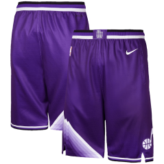 Dětské basketbalové trenýrky NBA Utah Jazz City Edition Swingman Nike Purple