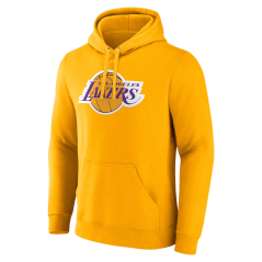 Mikina s kapucí NBA Los Angeles Lakers Primary Logo Pullover Hoodie Fanatics Branded Gold