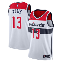 Dres NBA Washington Wizards Jordan Poole Association Edition Swingman Jersey Nike White