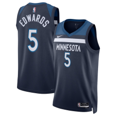 Dres NBA Minnesota Timberwolves Anthony Edwards Icon Edition Swingman Jersey Nike Navy