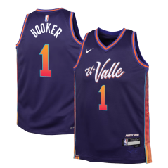 Dětský dres NBA Phoenix Suns Devin Booker City Edition Swingman Jersey Nike Purple