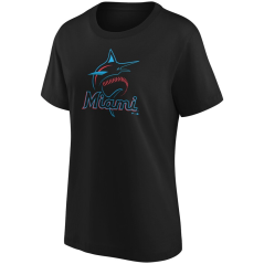 Dámské tričko MLB Miami Marlins Primary Logo Graphic Fanatics Branded Black