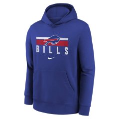 Dětská mikina s kapucí NFL Buffalo Bills Team Stripes Nike