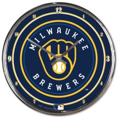 Nástěnné hodiny MLB Milwaukee Brewers WinCraft Brand