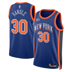 Dres NBA New York Knicks Julius Randle City Edition Swingman Jersey Nike Blue