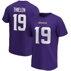 Tričko NFL Minnesota Vikings Adam Thielen #19 Player Name & Number Fanatics Branded - Purple