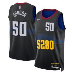 Dres NBA Denver Nuggets Aaron Gordon City Edition Swingman Jersey Nike Black