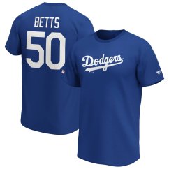 Tričko MLB Los Angeles Dodgers Mookie Betts #50 Player Name & Number Fanatics Branded - Blue