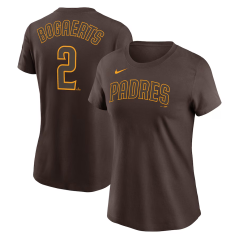 Dámské tričko MLB San Diego Padres Xander Bogaerts #2 Player Name & Number Nike Brown