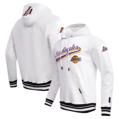 Mikina s kapucí NBA Los Angeles Lakers Script Tail Pullover Hoodie Pro Standard White