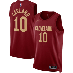 Dres NBA Cleveland Cavaliers Darius Garland Icon Edition Swingman Jersey Nike Burgundy