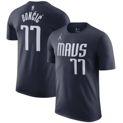 Tričko NBA Dallas Mavericks Luka Doncic #77 Statement Player Name & Number Jordan Navy