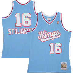 Dres NBA Sacramento Kings Predrag "Peja" Stojaković #16 Hardwood Classics Swingman Jersey 2004-05 - Light Blue