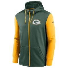 Mikina s kapucí a zapínáním na zip NFL Green Bay Packers Two-Tone Therma Full-Zip Hoodie Nike