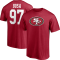 Tričko NFL San Francisco 49ers Nick Bosa #97 Player Name & Number Fanatics Branded Scarlet