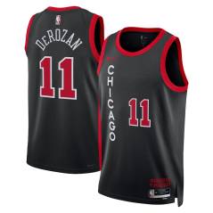 Dres NBA Chicago Bulls DeMar DeRozan City Edition Swingman Jersey Nike Black