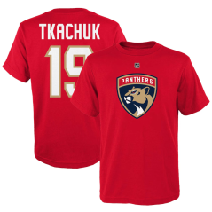 Dětské tričko NHL Matthew Tkachuk Florida Panthers #19 Authentic Stack Player Name & Number Fanatics Branded Red