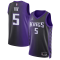 Dres NBA Sacramento Kings De'Aaron Fox Statement Edition Swingman Jersey Jordan Purple - Black