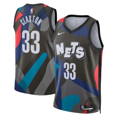 Dres NBA Brooklyn Nets Nic Claxton City Edition Swingman Jersey Nike Black