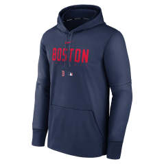 Mikina s kapucí MLB Boston Red Sox Authentic Collection Pre Game Therma Hoodie Nike