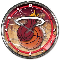 Nástěnné hodiny NBA Miami Heat WinCraft Brand