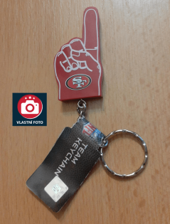 Přívěšek NFL San Francisco 49ers Foam Finger FOCO Brand