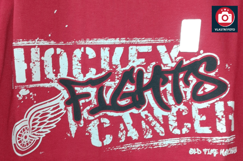 Dětské tričko NHL Detroit Red Wings Hockey Fights Cancer Old Time Hockey - Red