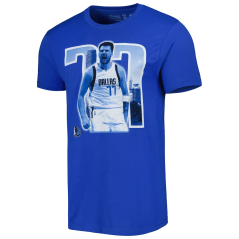 Tričko NBA Dallas Mavericks Luka Doncic #77 Unisex Player Skyline Stadium Essentials