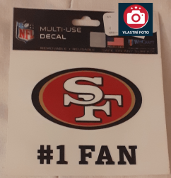Víceúčelová samolepka NFL San Francisco 49ers WinCraft Brand